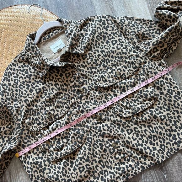 American eagle leopard print shacket boxy fit Women’s Size L - Picture 4 of 6